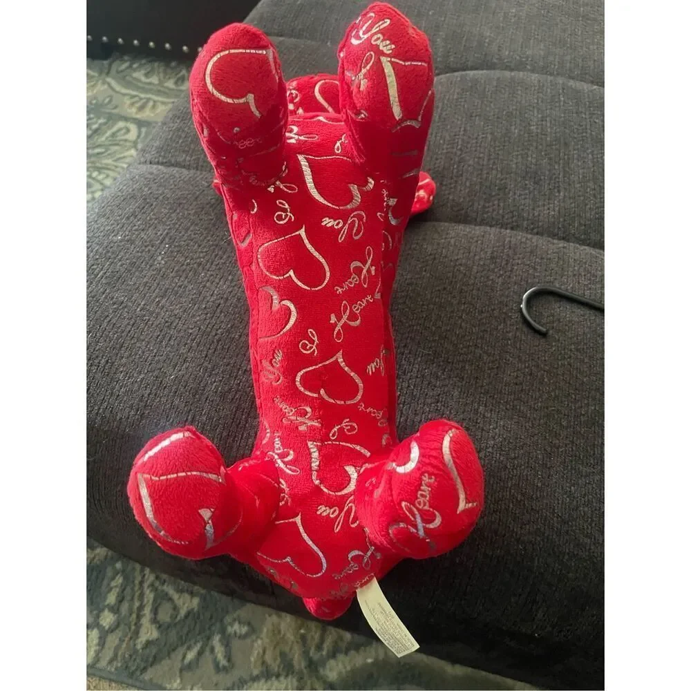 Dan Dee Collectors Choice Womens/Kids Red Dachshund Weiner Valentine Plush OS